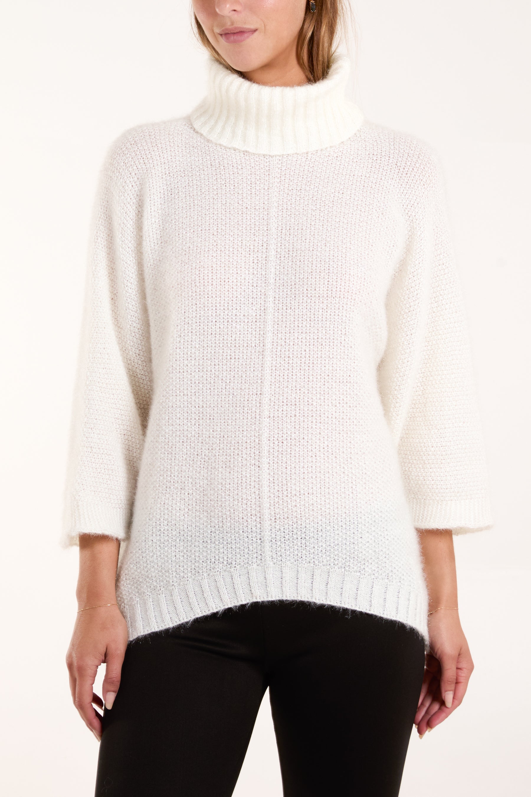 Fluffy Roll Neck Jumper