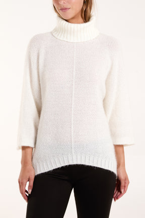 Fluffy Roll Neck Jumper