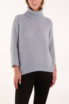 Fluffy Roll Neck Jumper