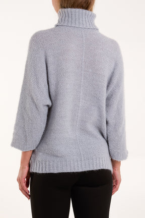 Fluffy Roll Neck Jumper