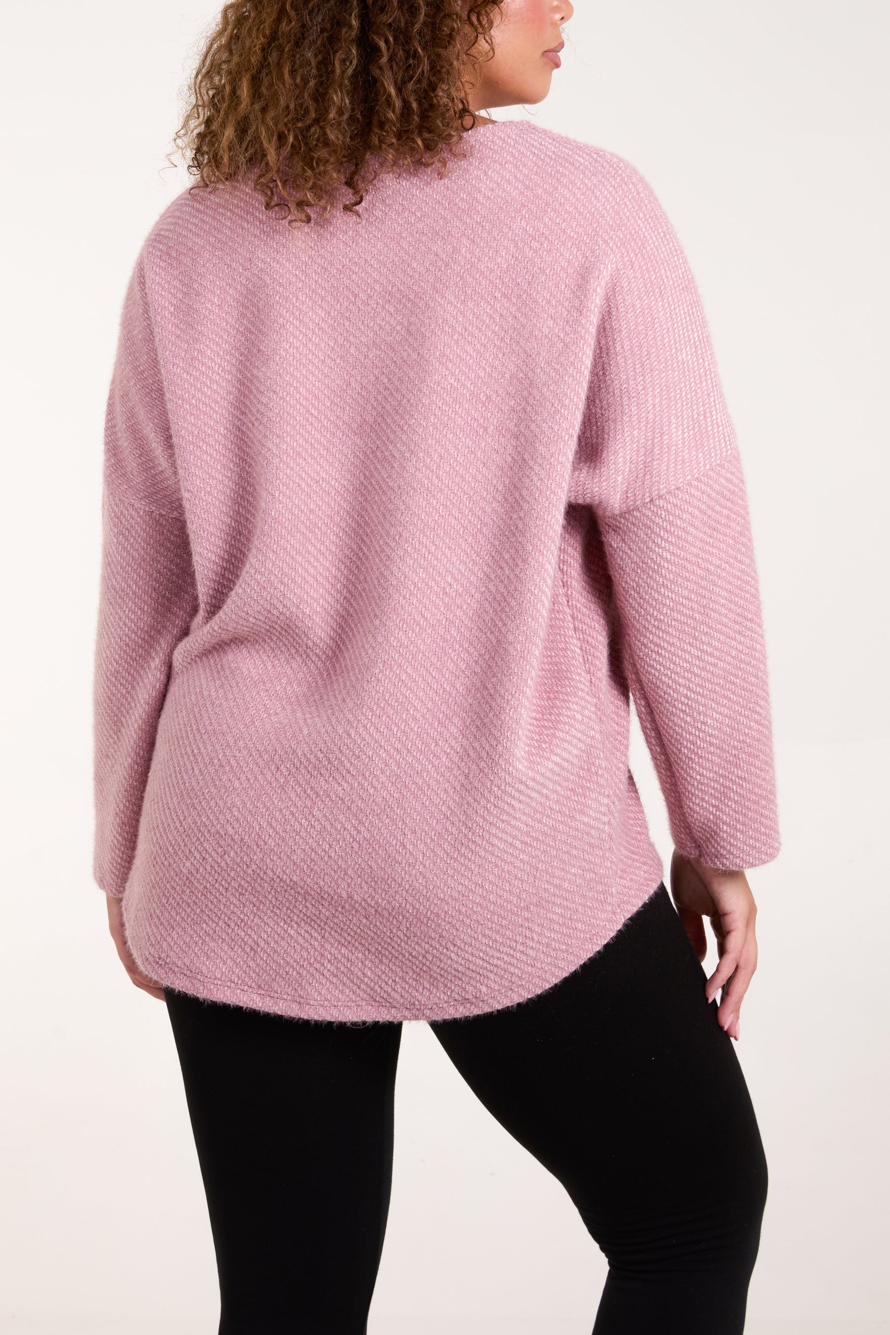 Necklace Long Sleeve Chenille Jumper