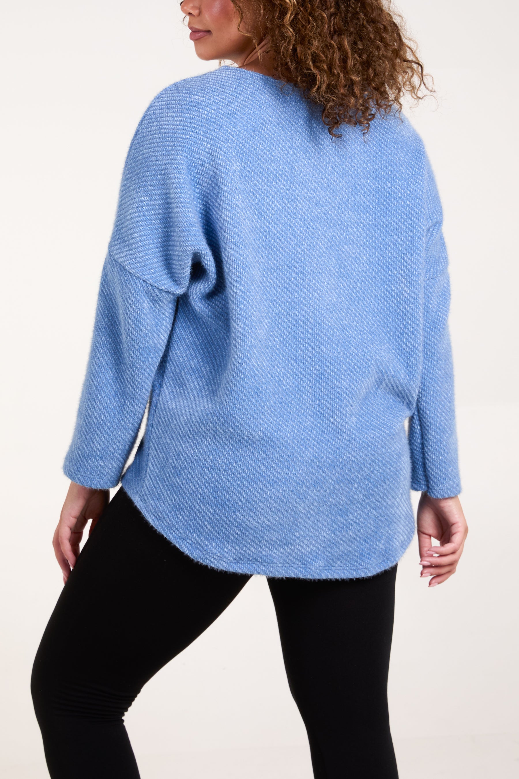 Necklace Long Sleeve Chenille Jumper