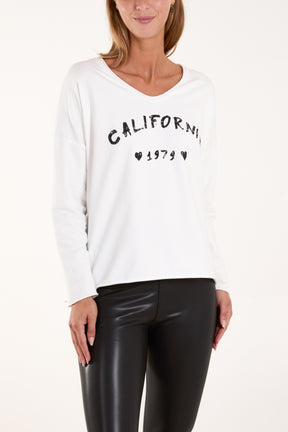 "California 1979" Raw Edge Sweatshirt