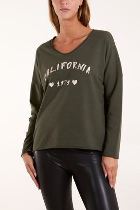 "California 1979" Raw Edge Sweatshirt