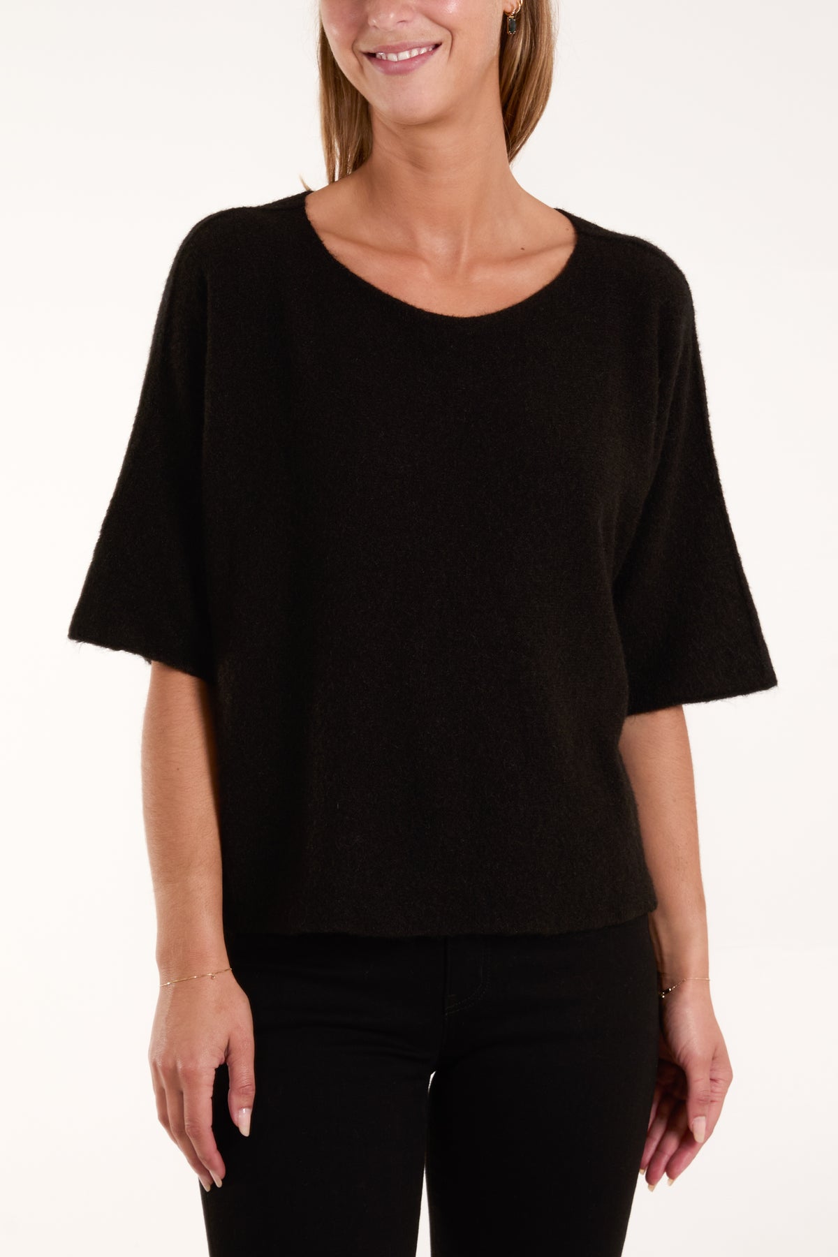 Boxy 3/4 Sleeve Jumper