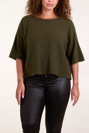 Boxy 3/4 Sleeve Jumper