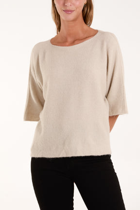 Boxy 3/4 Sleeve Jumper