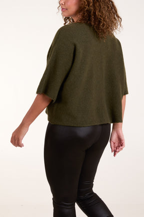 Boxy 3/4 Sleeve Jumper