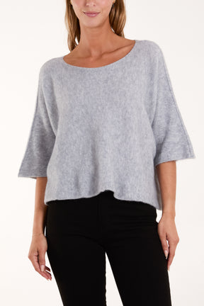 Boxy 3/4 Sleeve Jumper