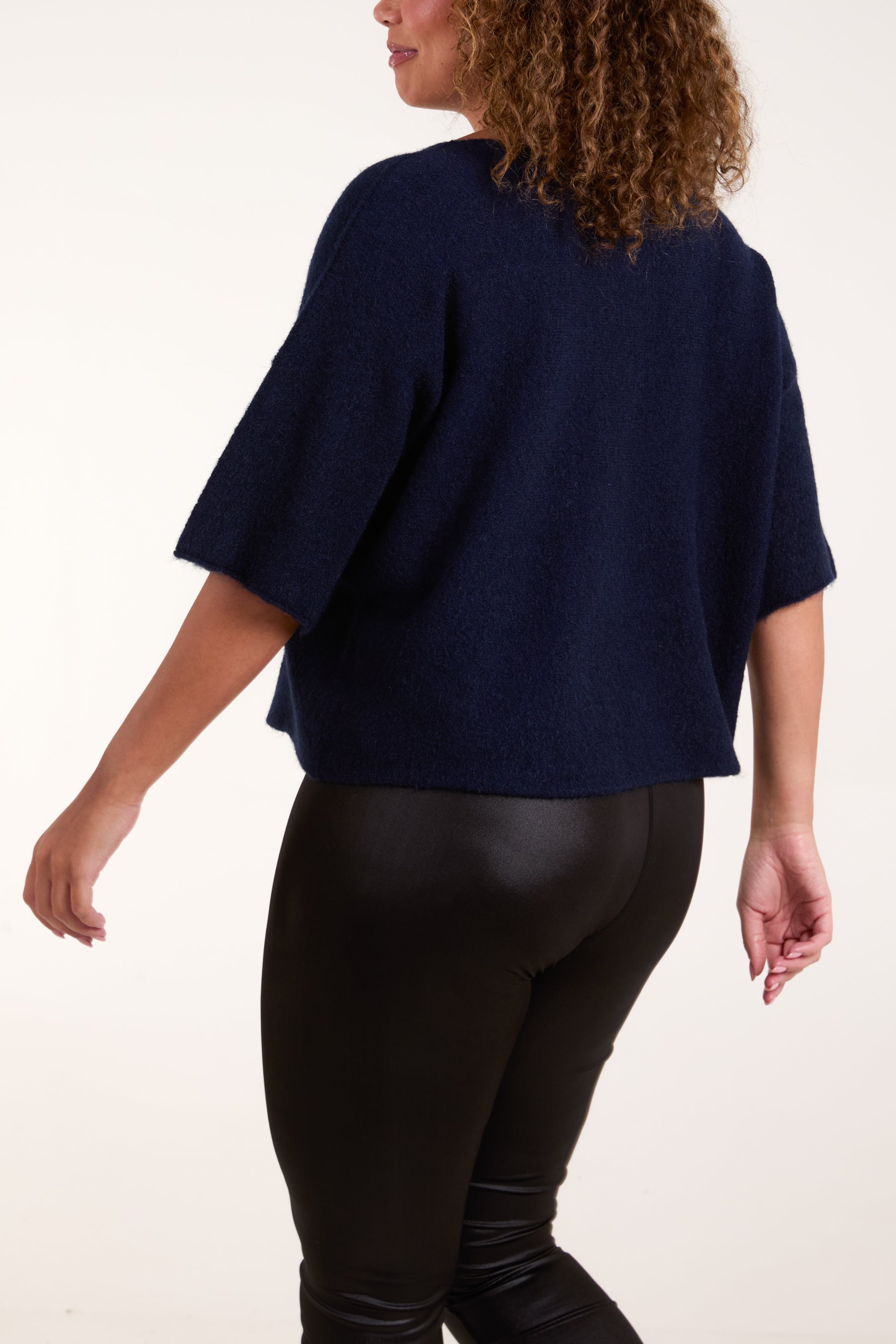 Boxy 3/4 Sleeve Jumper