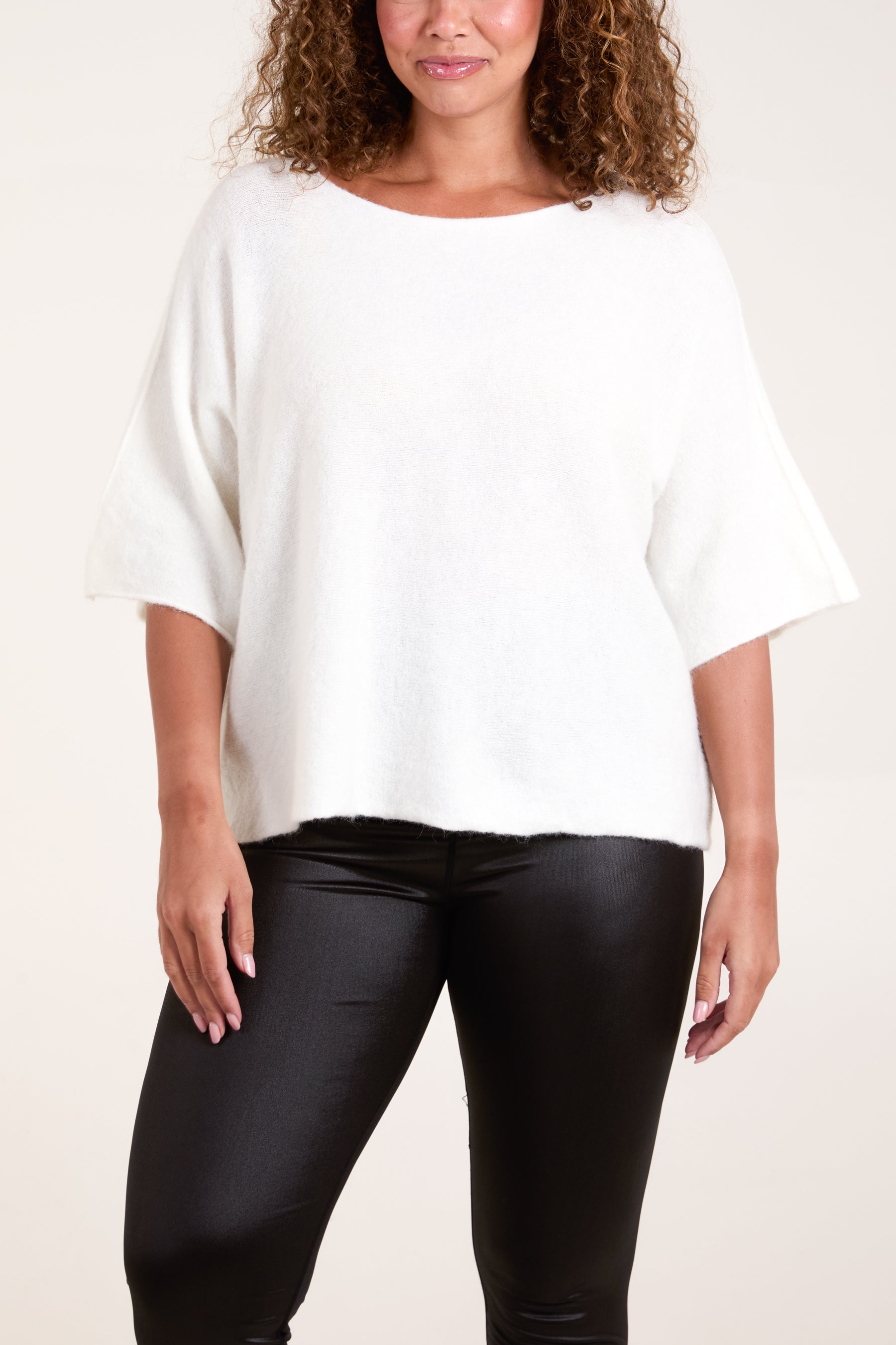 Boxy 3/4 Sleeve Jumper