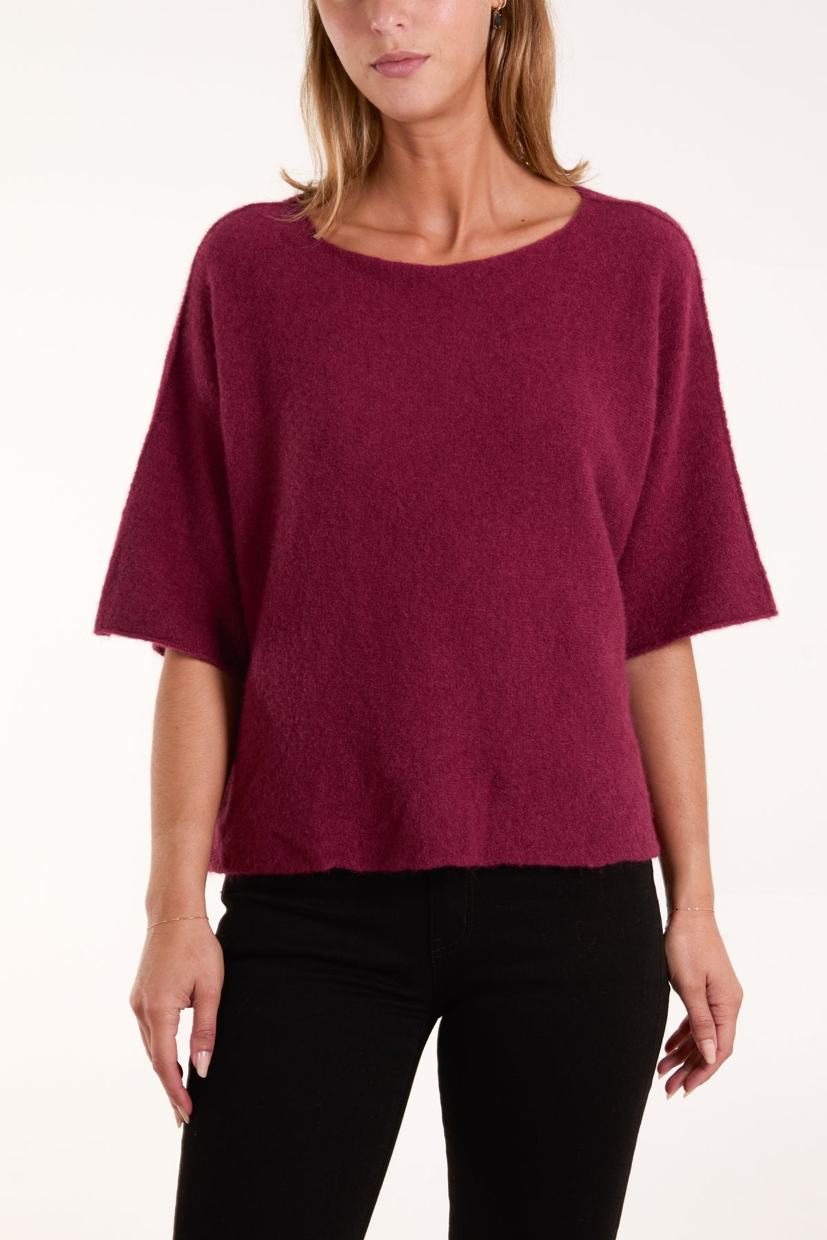 Boxy 3/4 Sleeve Jumper