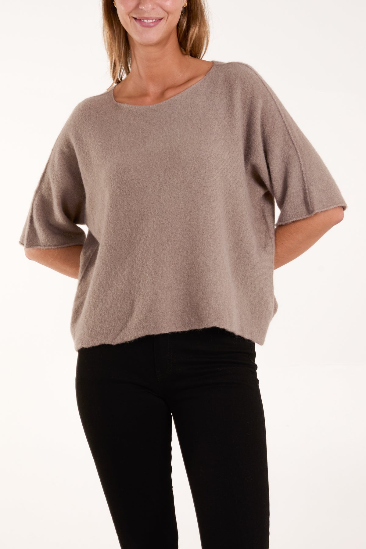 Boxy 3/4 Sleeve Jumper