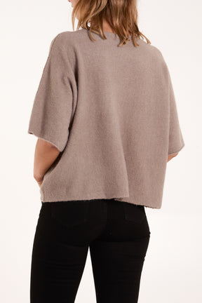 Boxy 3/4 Sleeve Jumper