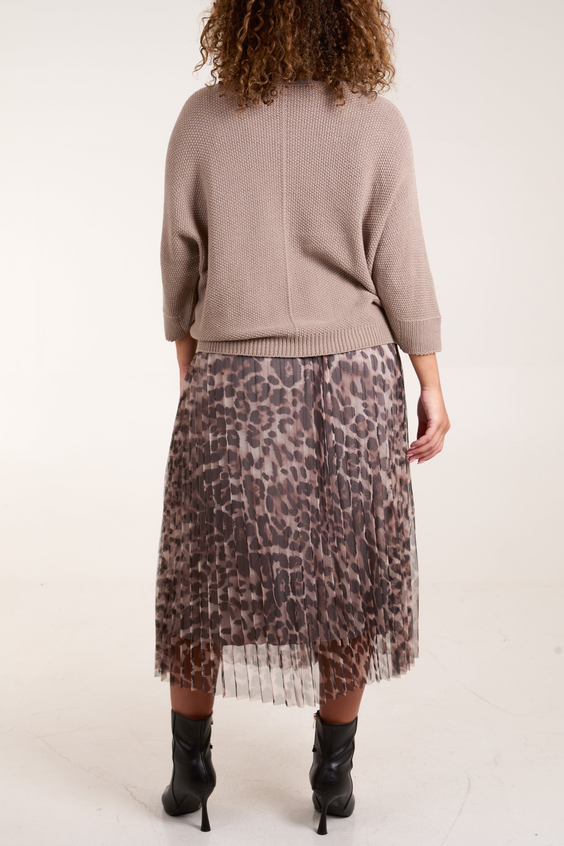 Leopard Tulle Skirt Dress & Jumper Set