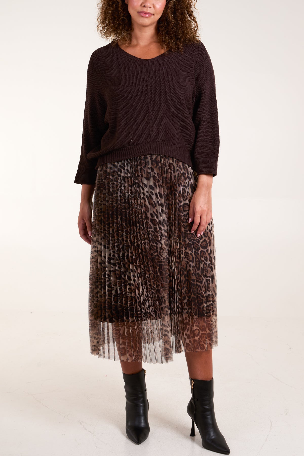 Animal Tulle Skirt Dress & Jumper Set