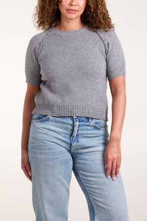 Round Neck Raglan Sleeve Jumper