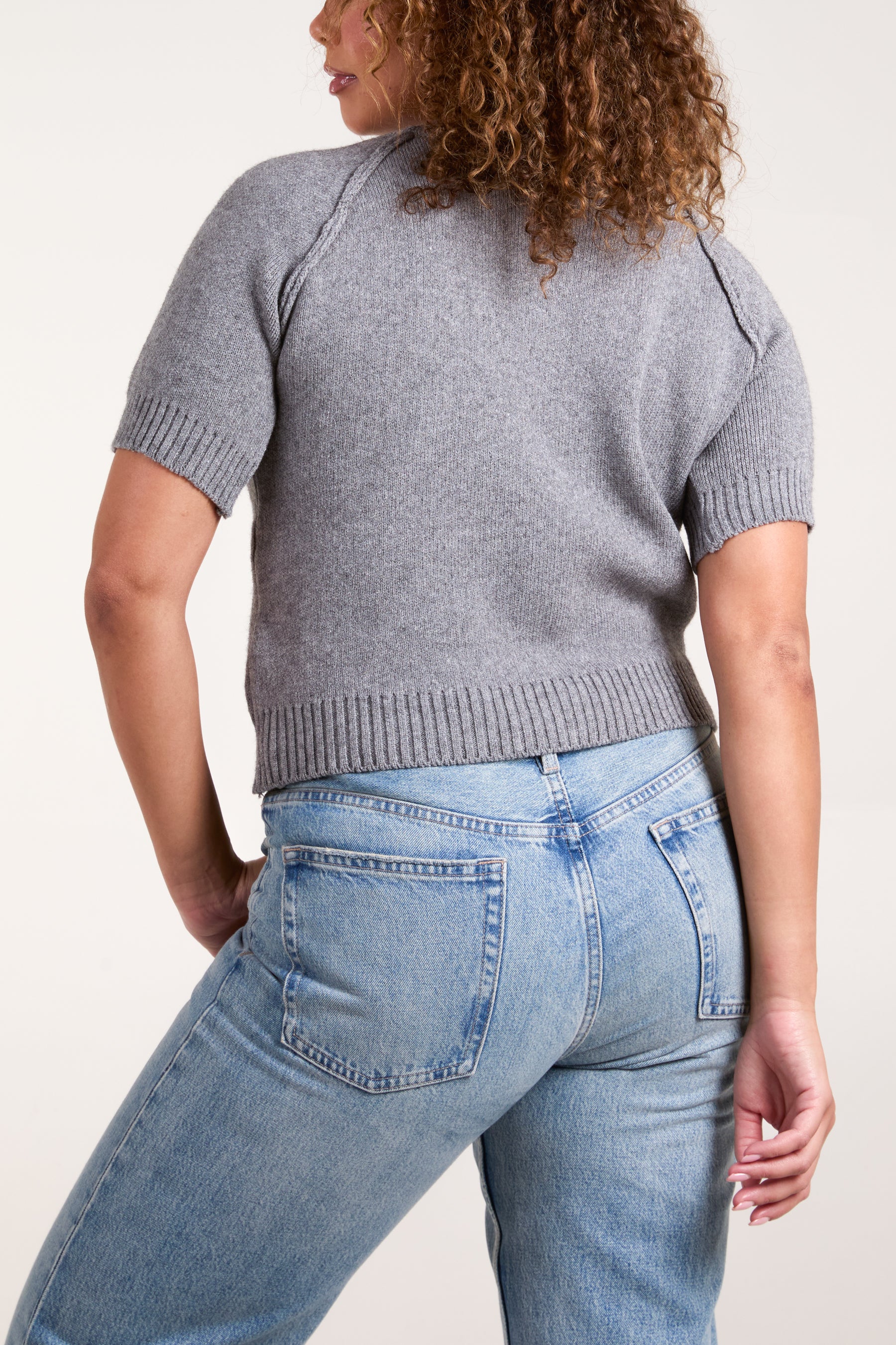 Round Neck Raglan Sleeve Jumper