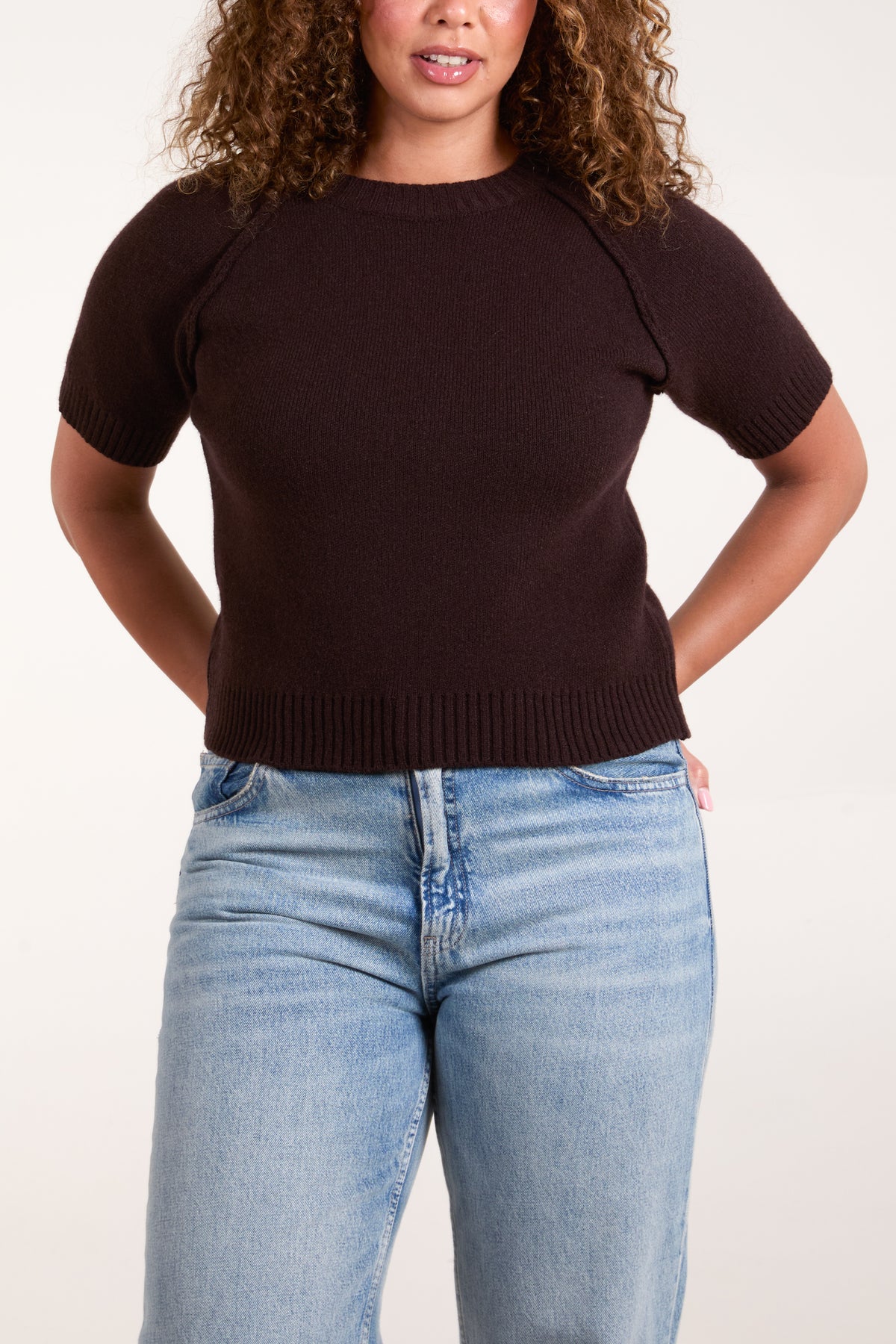 Round Neck Raglan Sleeve Jumper