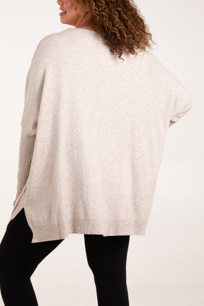 Cable Knit Batwing Sleeve Jumper