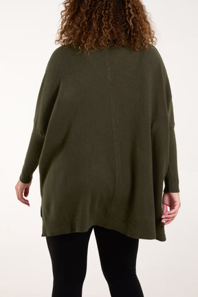 Cable Knit Batwing Sleeve Jumper