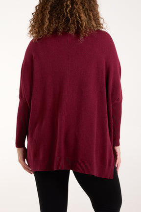 Cable Knit Batwing Sleeve Jumper