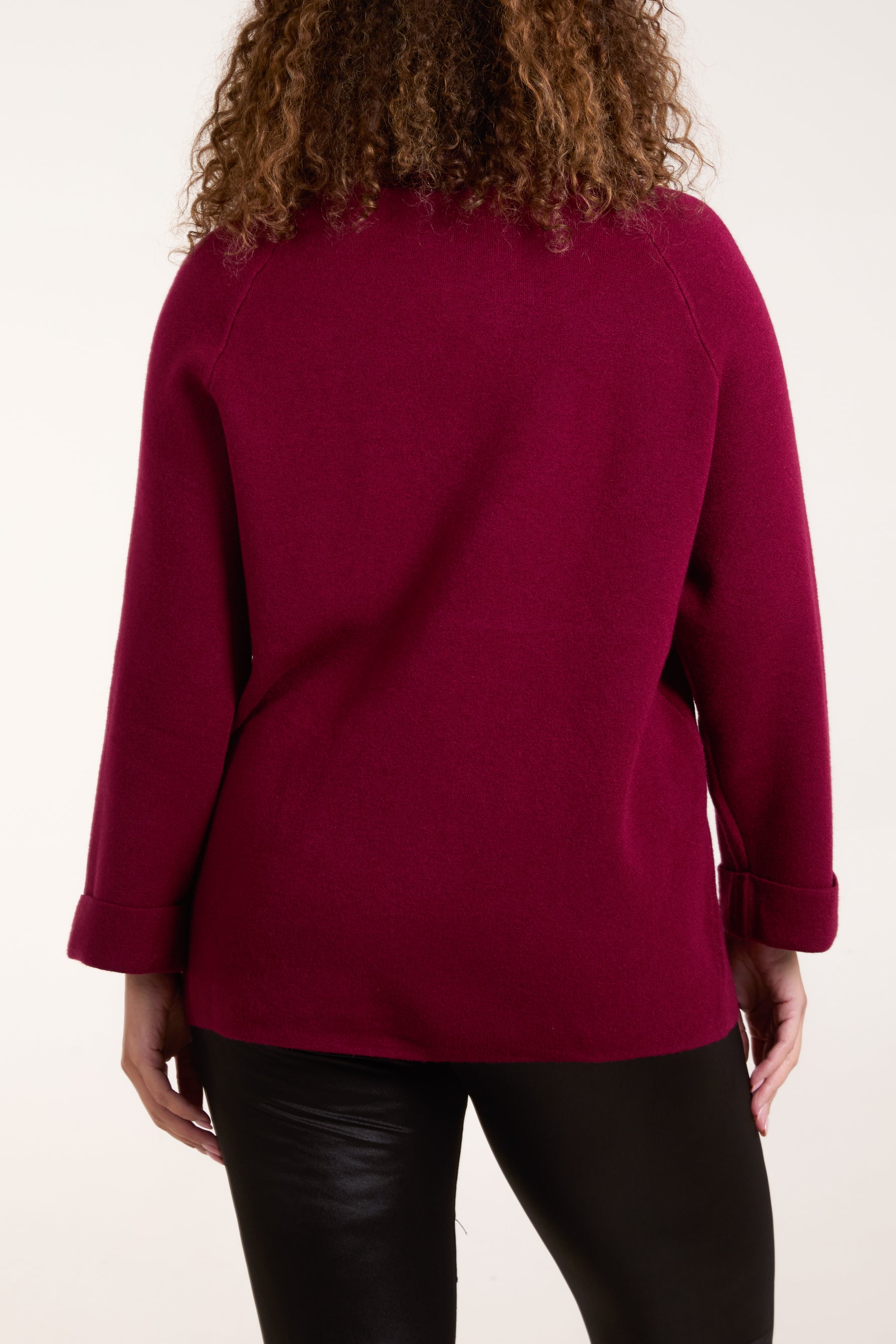 Roll Neck Pockets Jumper