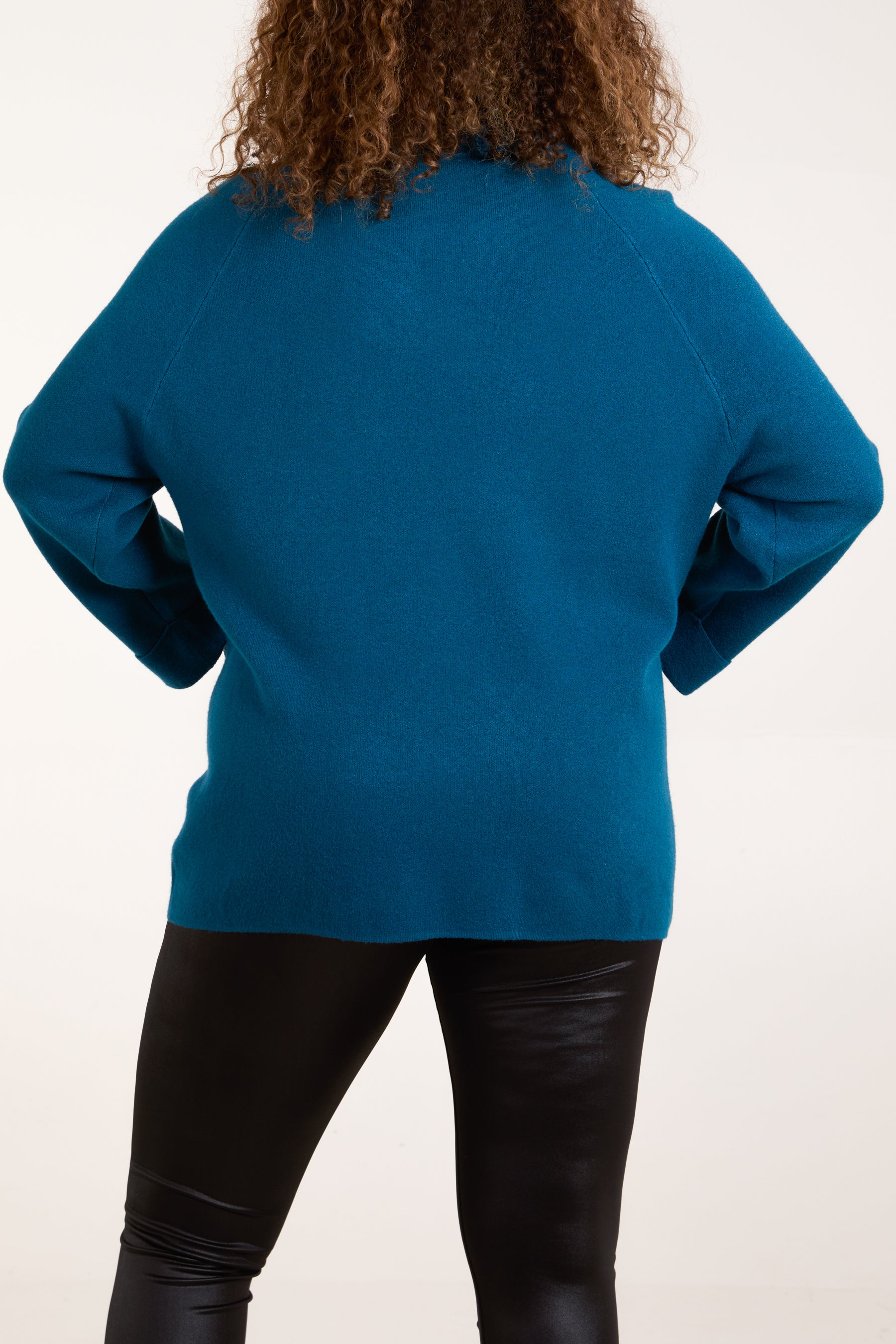 Roll Neck Pockets Jumper