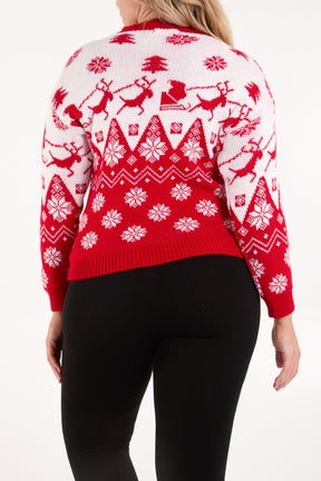 Santa Sleigh Fairisle Jumper