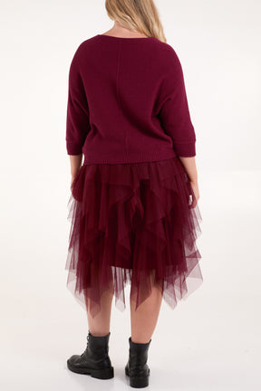 Mesh Tulle Skirt and Jumper Set