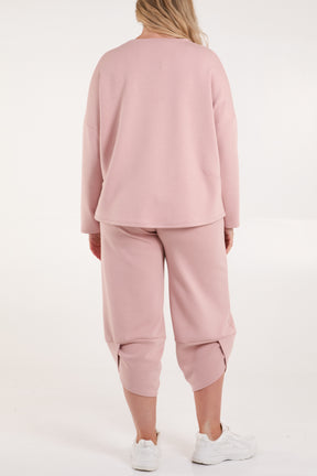 Sweat Top & Harem Trousers Set