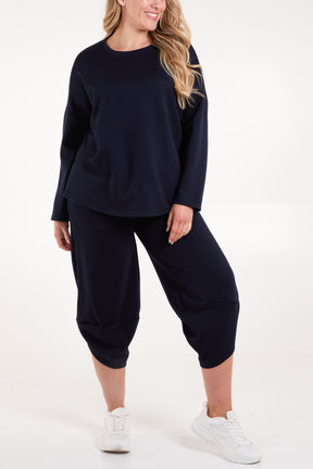 Sweat Top & Harem Trousers Set