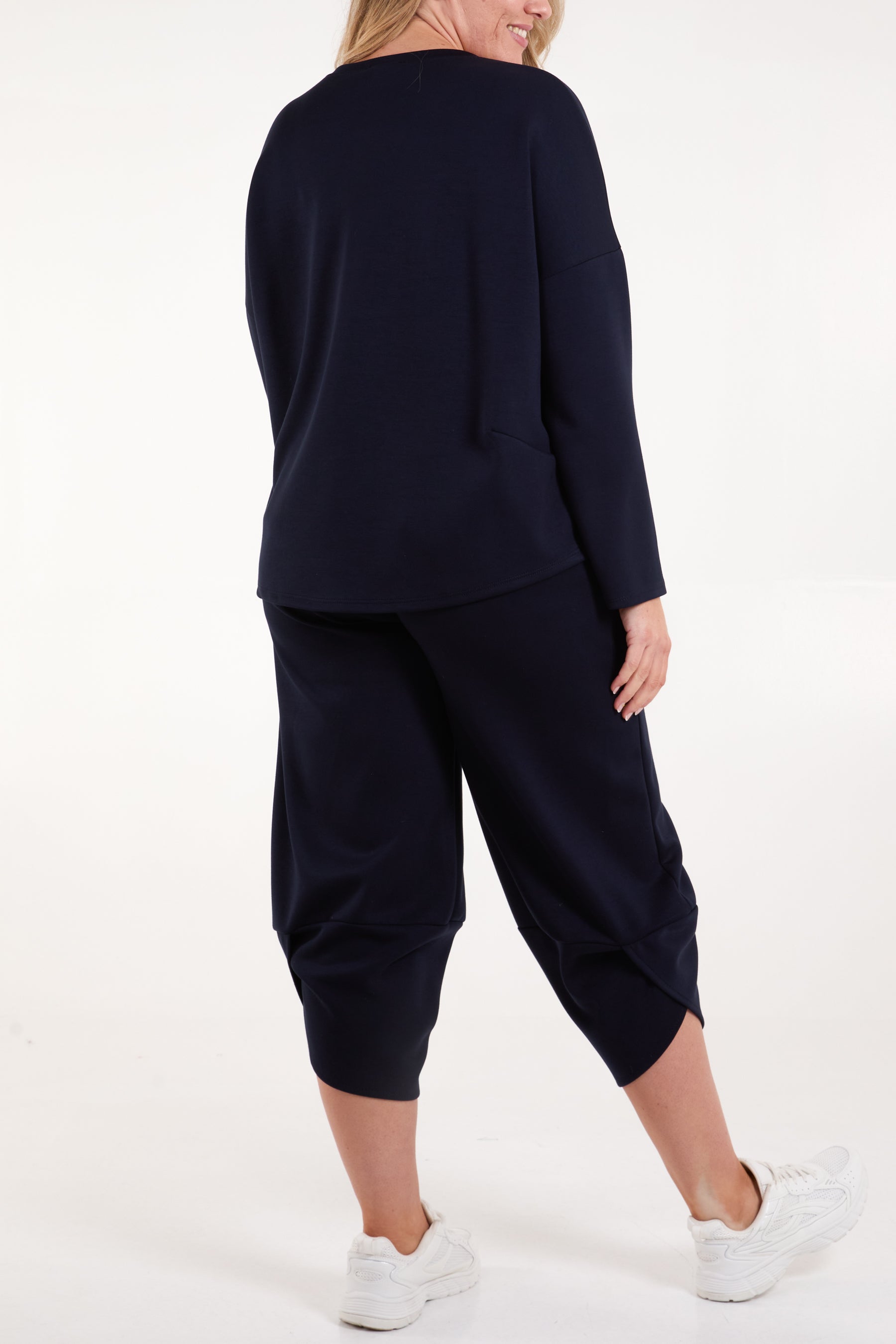 Sweat Top & Harem Trousers Set