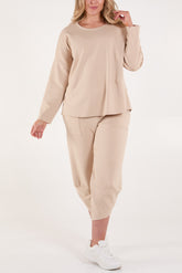 Sweat Top & Harem Trousers Set