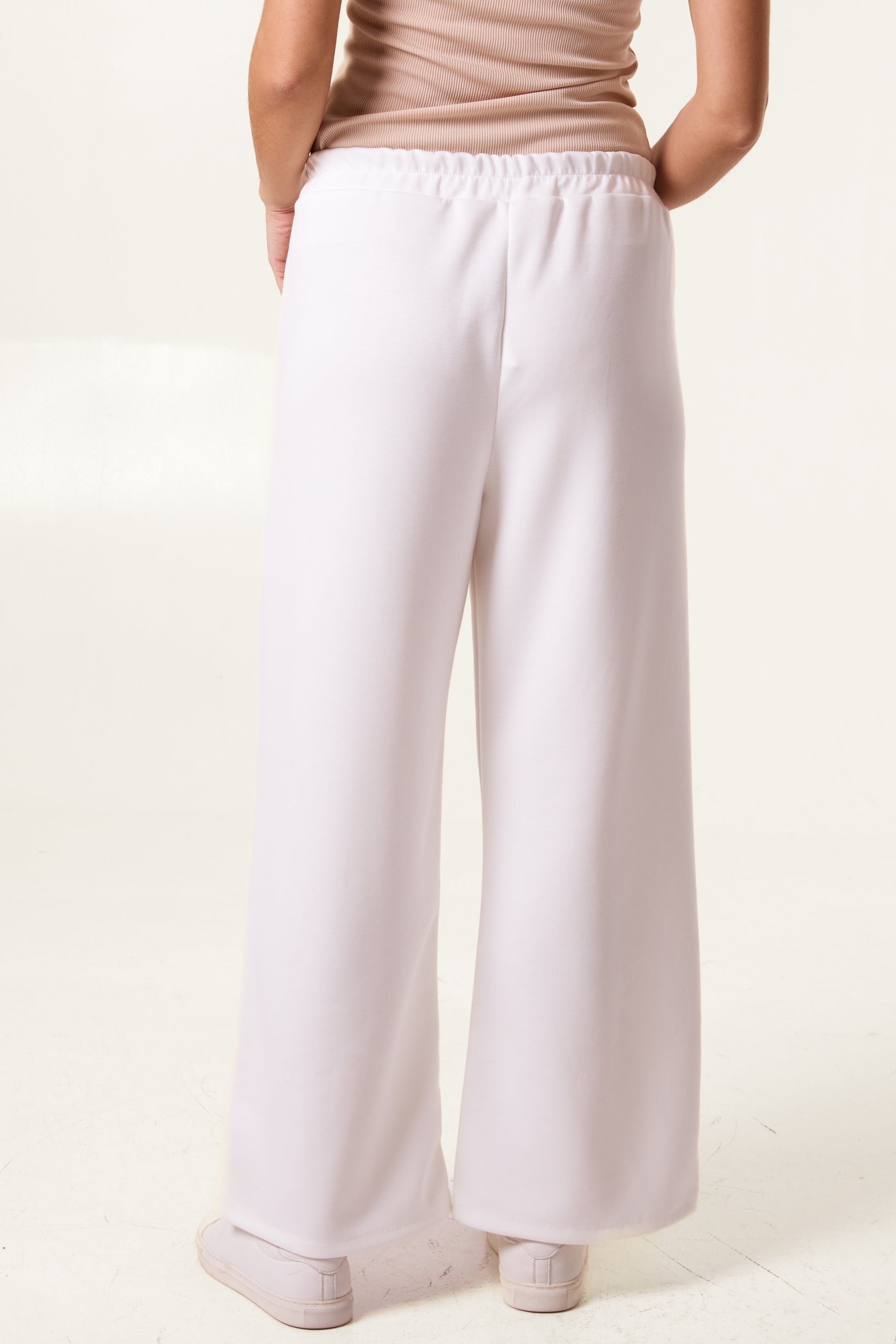 Three Button Pocket Wide Leg Trousers