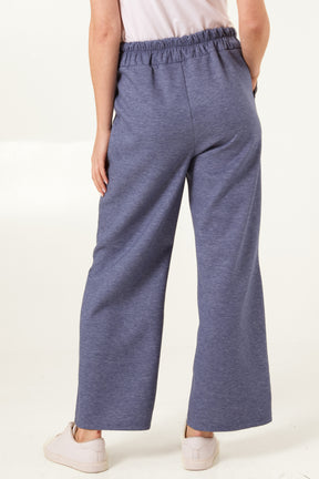 Three Button Pocket Wide Leg Trousers