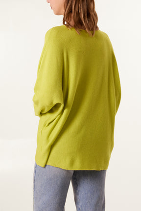 Boat Neck Waffle Fine Knit Top