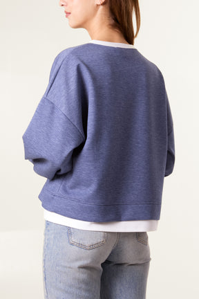 Contrast Border Soft Touch Sweatshirt