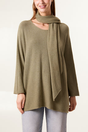 Soft Touch Jumper & Matching Scarf