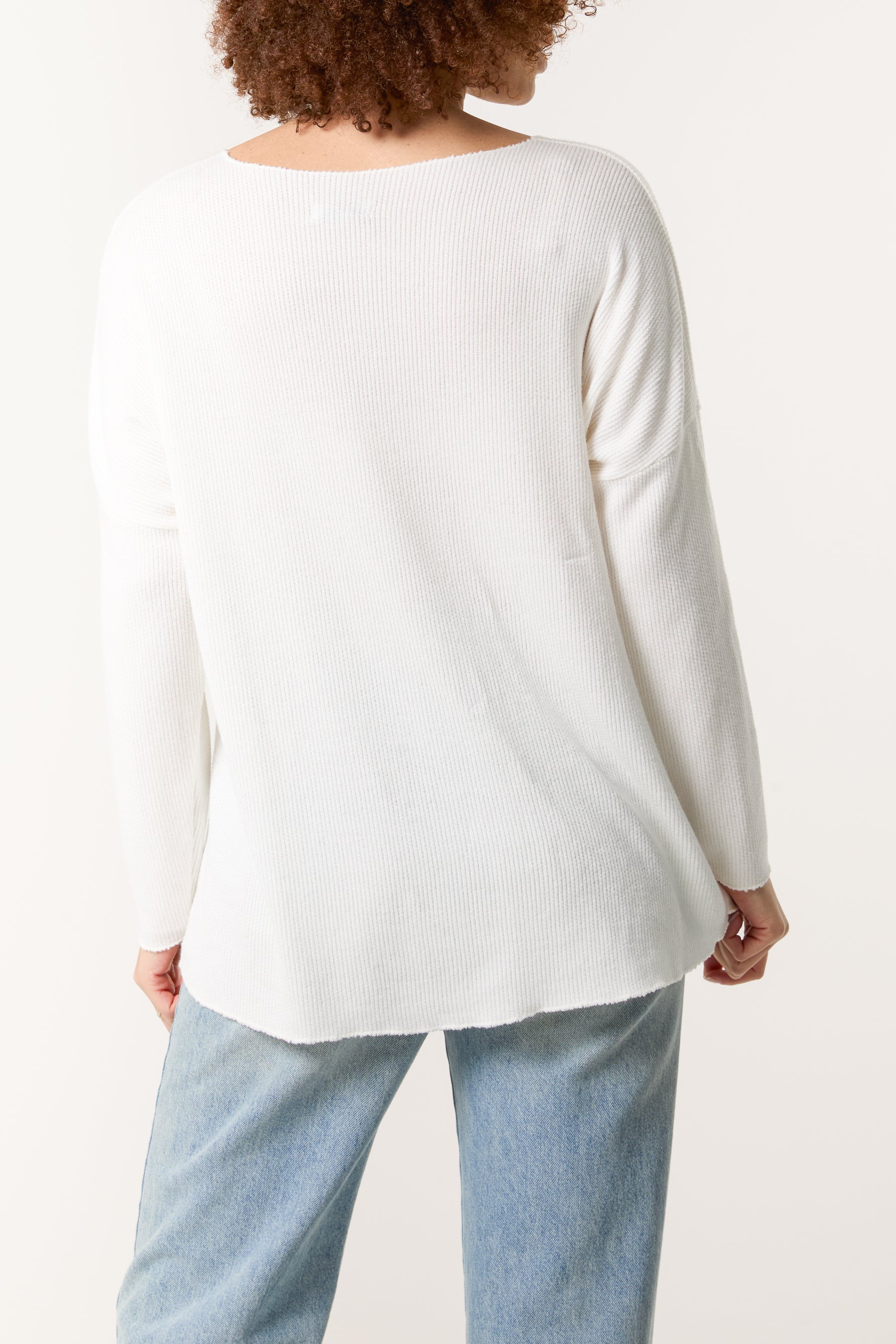 Diamante Design Wool Blend Jumper