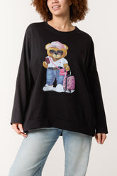 Travel Teddy Bear Foil Cotton Top