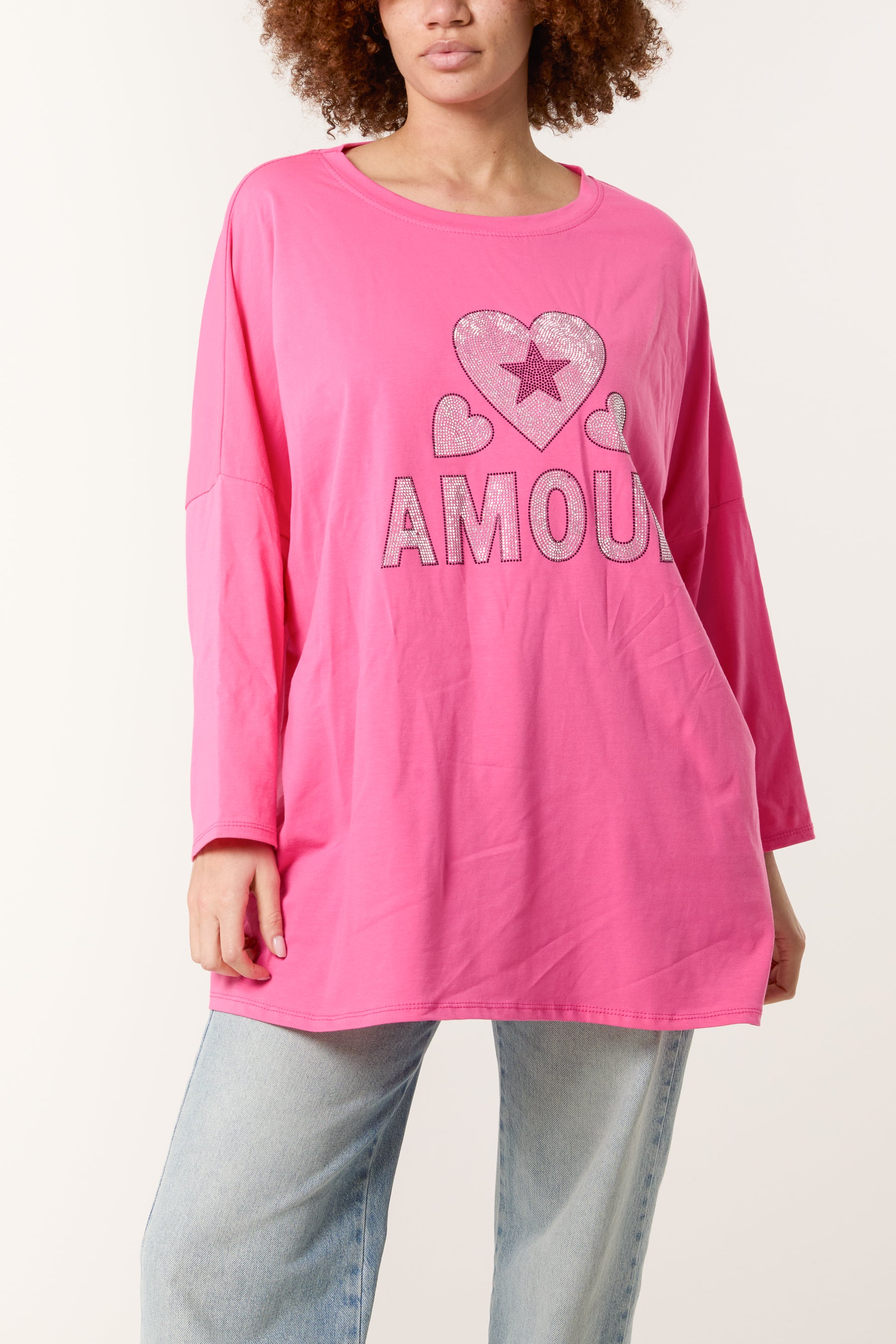 Diamante "Amour" & Hearts Long Top