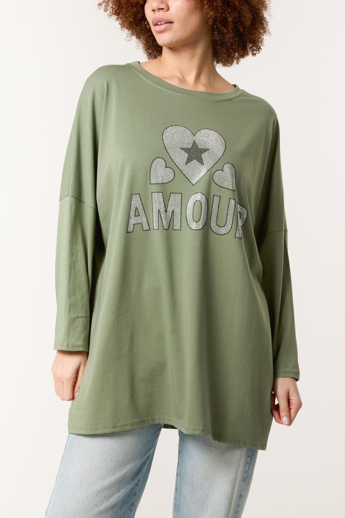 Diamante "Amour" & Hearts Long Top