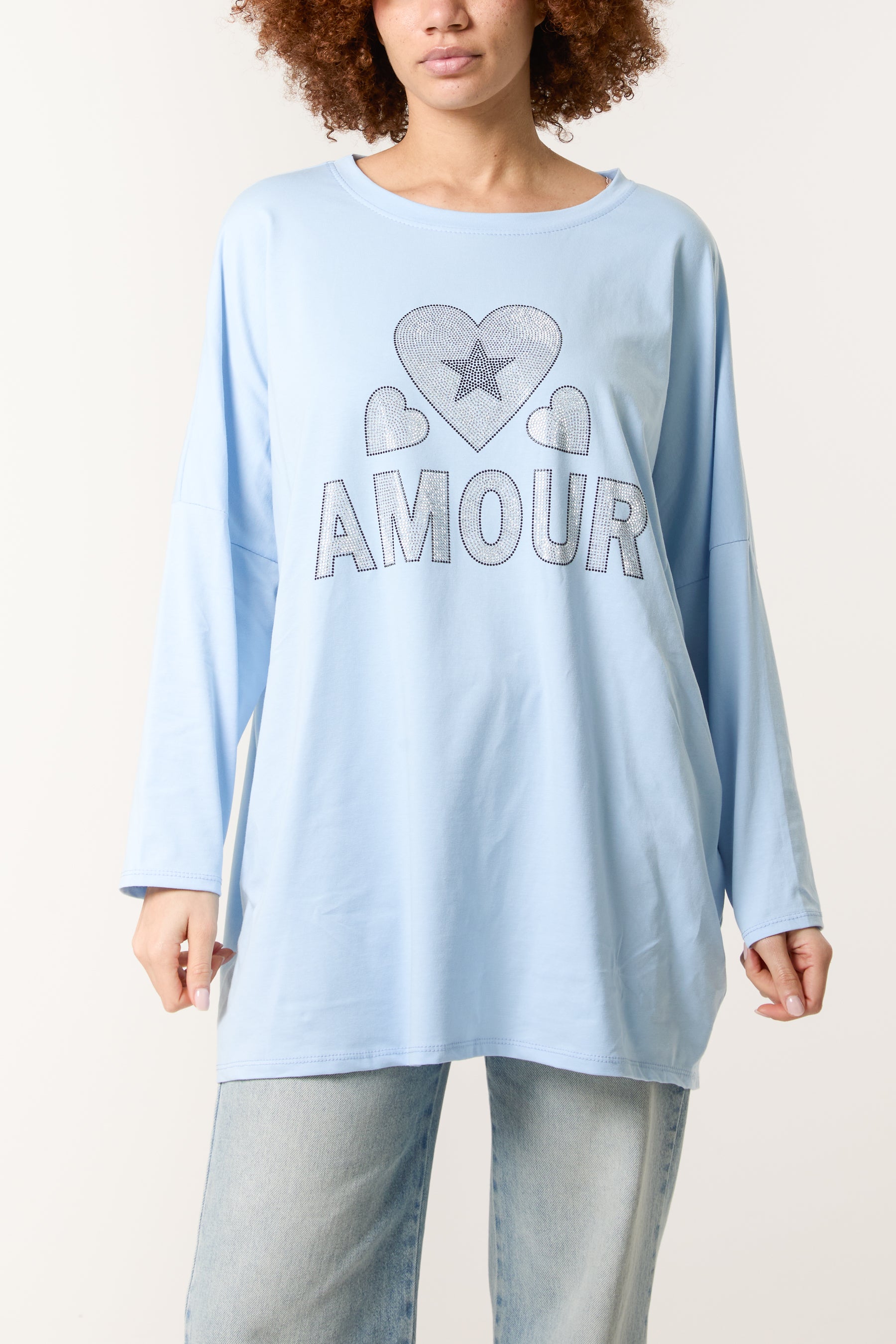 Diamante "Amour" & Hearts Long Top