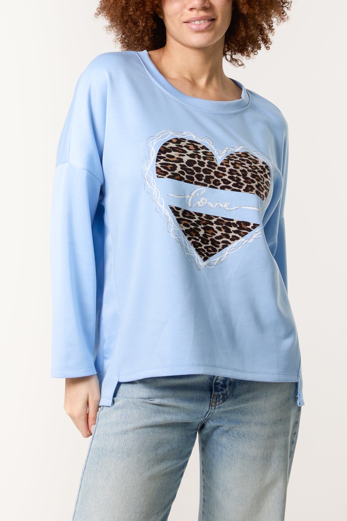 Leopard Heart Soft Touch Sweatshirt