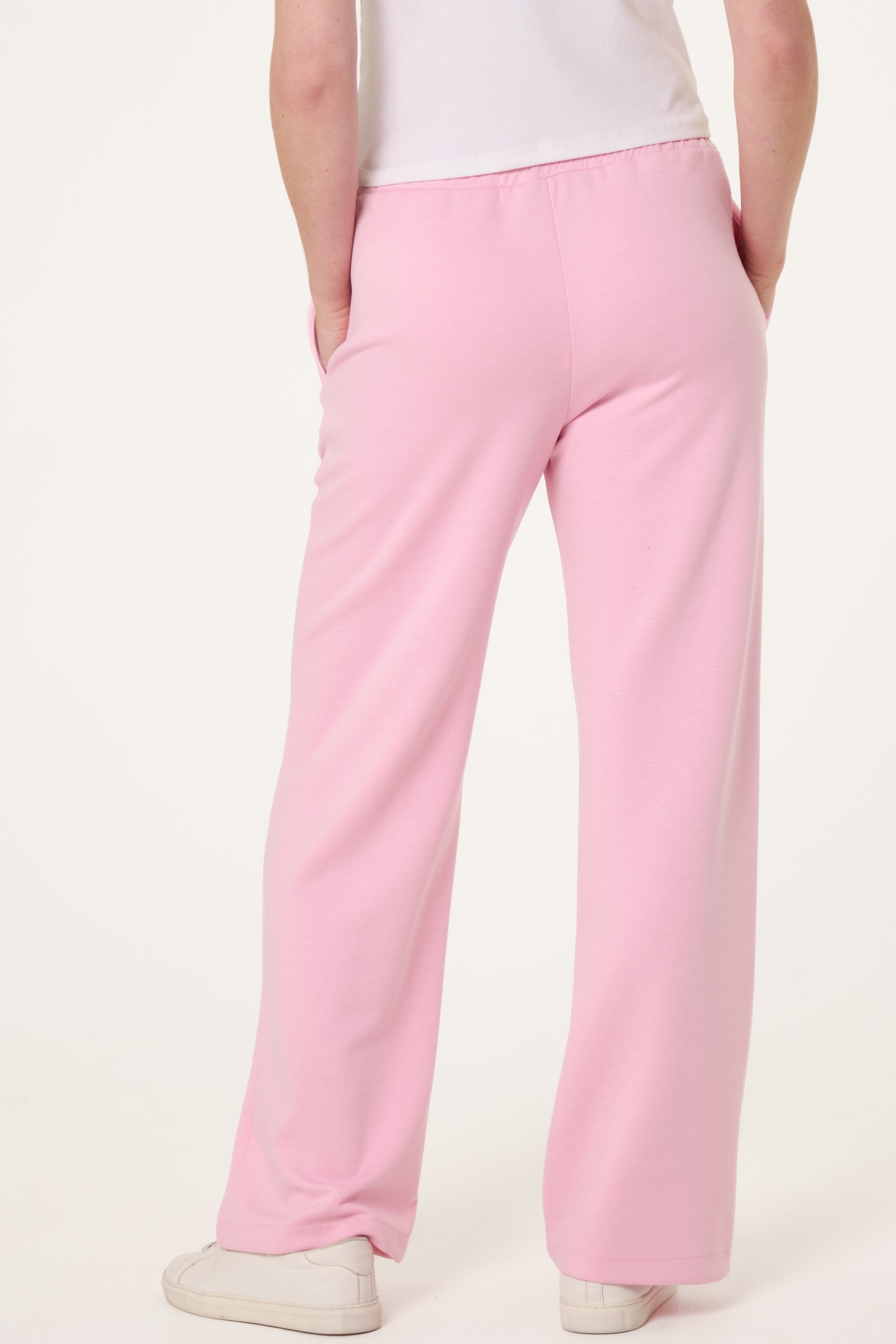 Drawstring Crease-Front Sweat Trousers