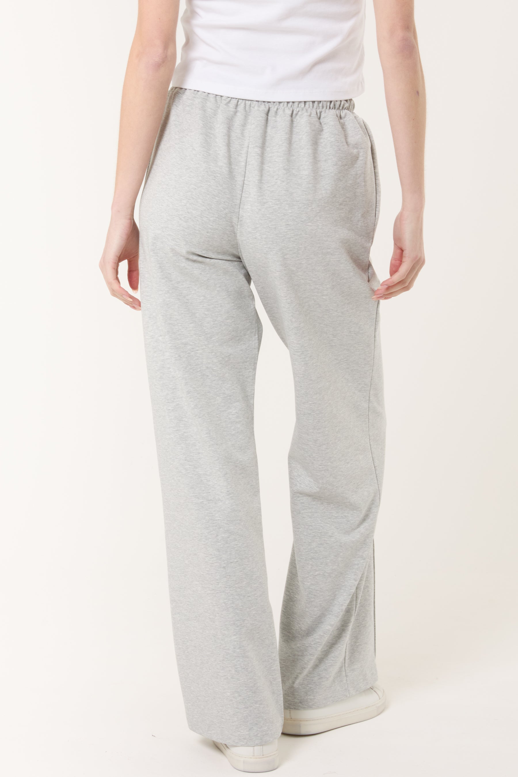 Drawstring Crease-Front Sweat Trousers