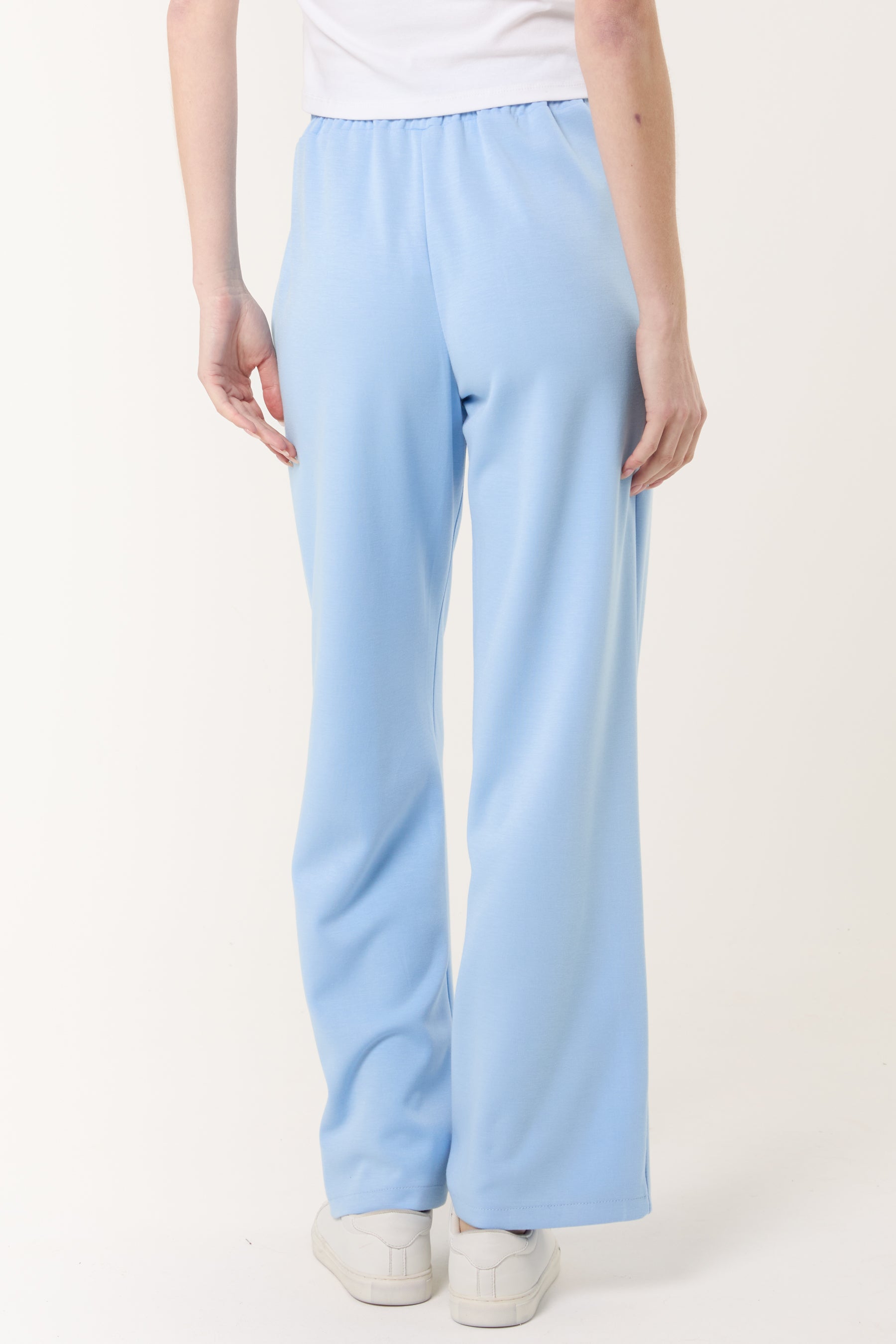 Drawstring Crease-Front Sweat Trousers