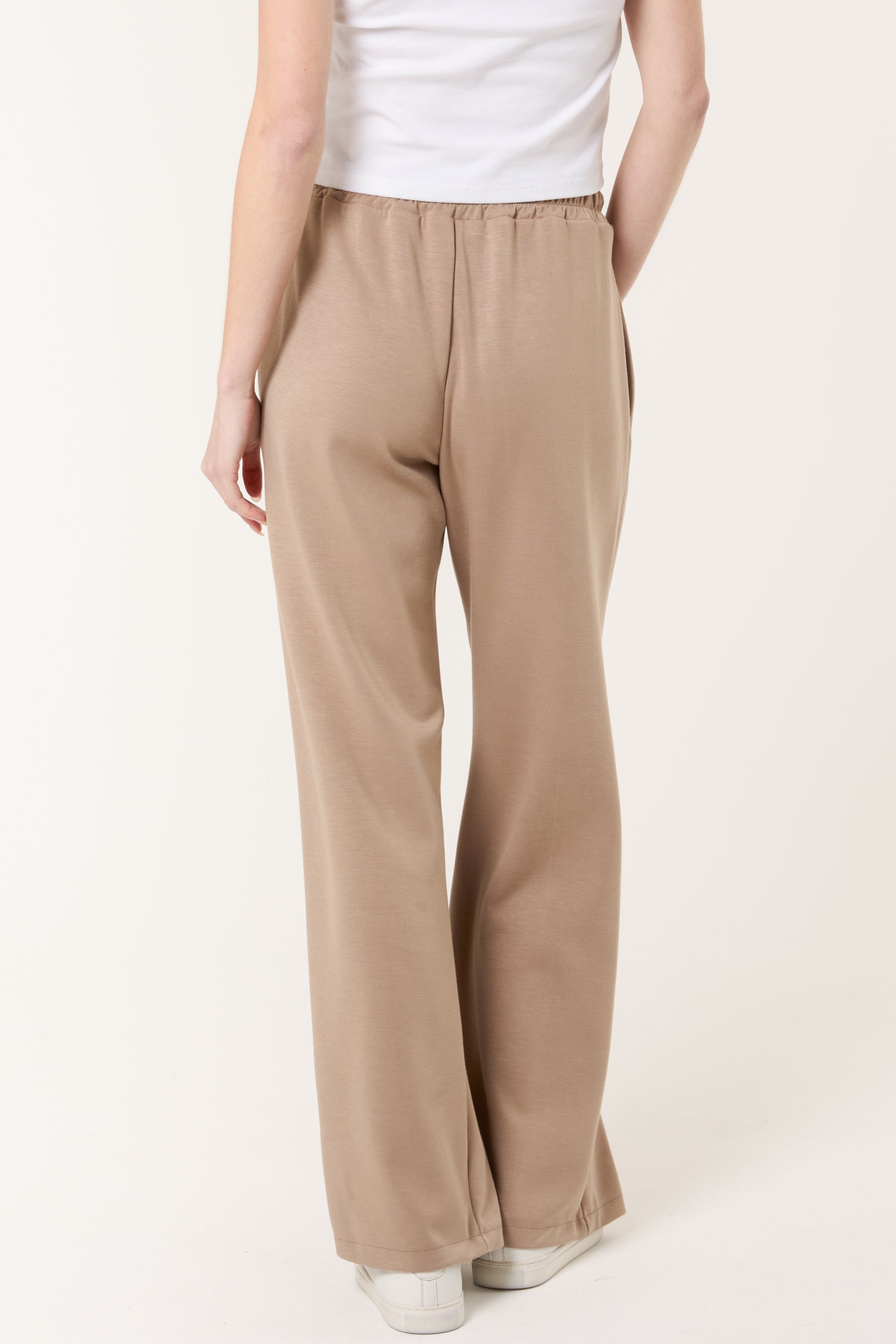 Drawstring Crease-Front Sweat Trousers