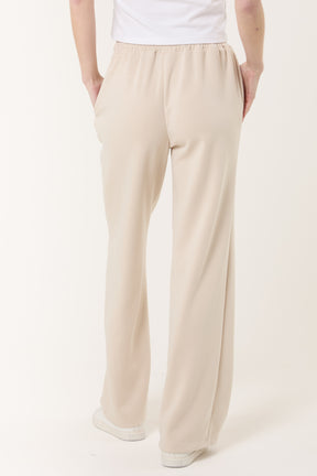 Drawstring Crease-Front Sweat Trousers